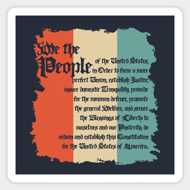 We the People Sticker by LefTEE Designs